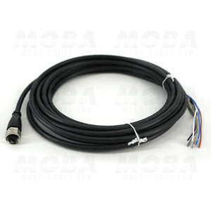 Cable, 5m, 5 pole female M12, one side open