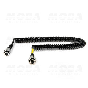 Coiled Cable for Sonic-System, 4-10 feet, 6 pole male --->6pole female, 6x0.75qmm