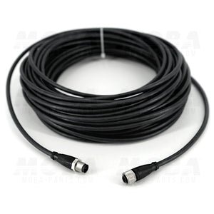 Cable, 20m, 5 pole male M12/5 pole female M12