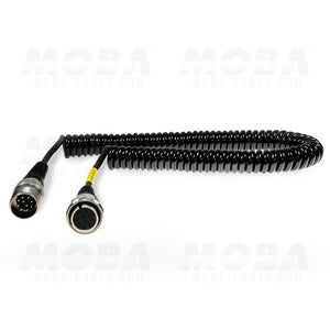 Coil Cable, extension, 10pol/10pin, 3m, controller/machine
